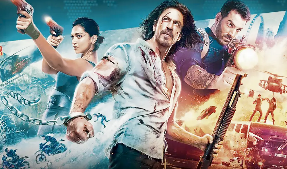 El gran Khan. Vuelve la estrella de Bollywood, Shah Rukh Khan, junto a los consagrados Deepika Padukone y John Abraham. Foto: difusión