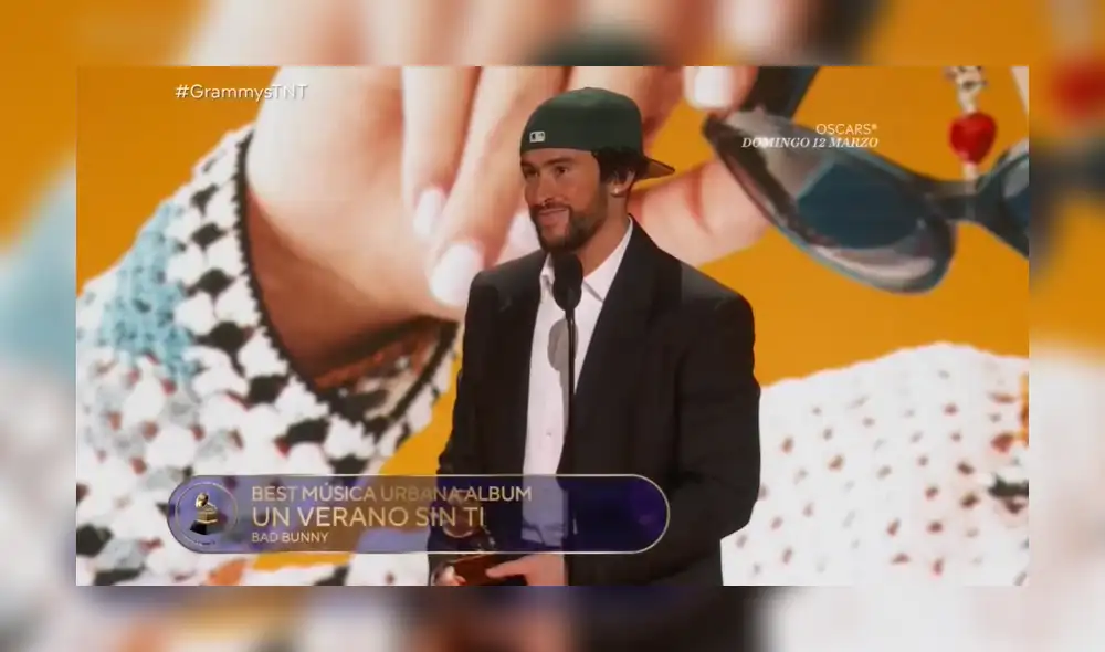Bad Bunny se lleva un Grammy gracias a "Un verano sin ti". Foto: TNT
