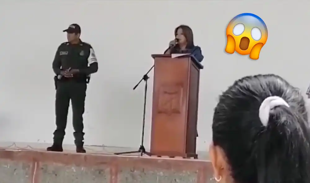La directora del colegio no tuvo reparos en expresar sus restricciones para este año 2023. Foto: Twitter / @Melquisedec Torres La directora del colegio no tuvo reparos en expresar sus restricciones para este año 2023. Foto: Twitter / @Melquisedec Torres