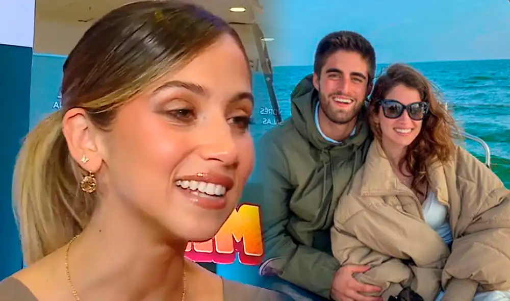 Karime Scander y su novio Ignacio Montagne. Video: América TV.