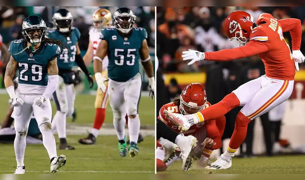Phialdelphia Eagles y Kansas City Chiefs jugarán por primera vez entre sí en un Super Bowl. Foto: EFE Phialdelphia Eagles y Kansas City Chiefs jugarán por primera vez entre sí en un Super Bowl. Foto: EFE