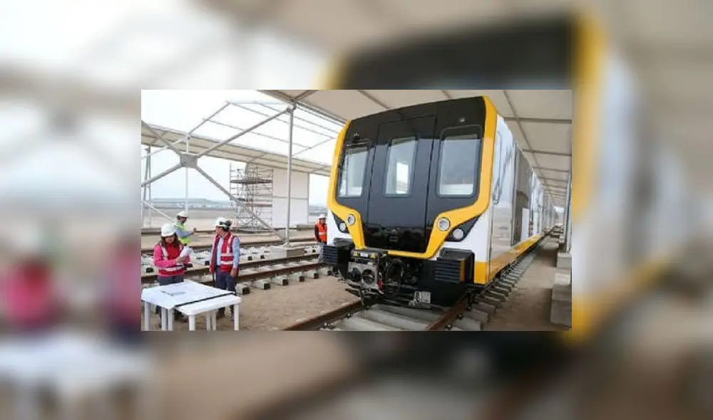 Cada tren de la Línea 2 del Metro de Lima cuenta con seis vagones y con capacidad para transportar hasta 200 personas. Foto: Andina