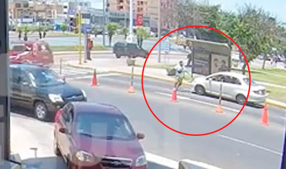 Sicarios asesinaron a casi toda una familia frente a plaza San Miguel. Foto: captura de video de Municipalidad de San Miguel