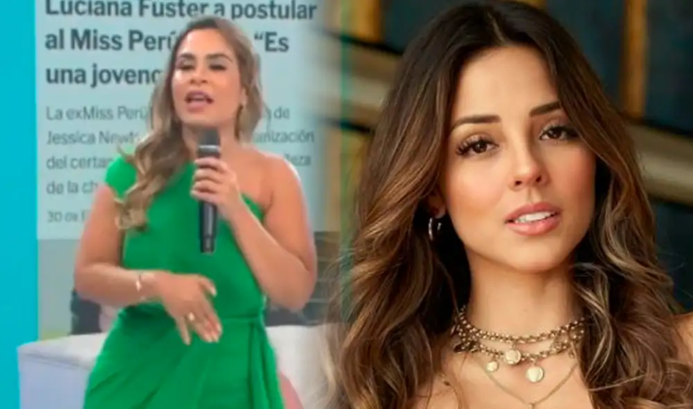 Ethel Pozo habló sobre Luciana Fuster en el Miss Perú. Foto: composición LR/ América TV/ Instagram