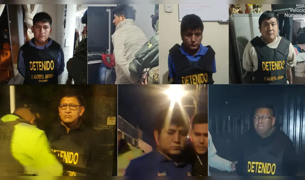 Presunta banda criminal 'Los Porotos'. Foto: PNP.