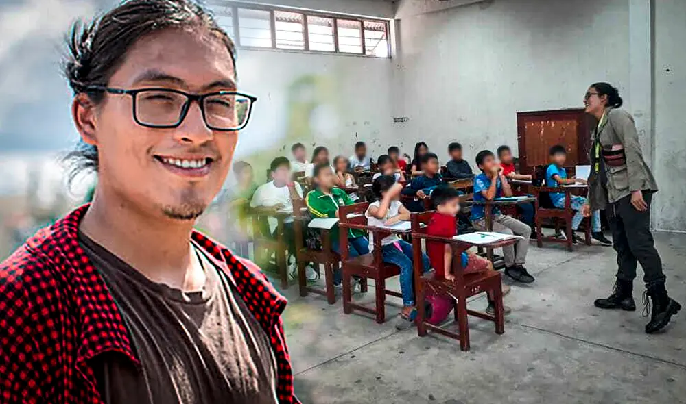 Alan Portocarrero promueve la enseñanza a niños y niñas de Iquitos para reducir las brechas educativas en la Amazonía. Foto: composición LR/Alan Portocarrero
