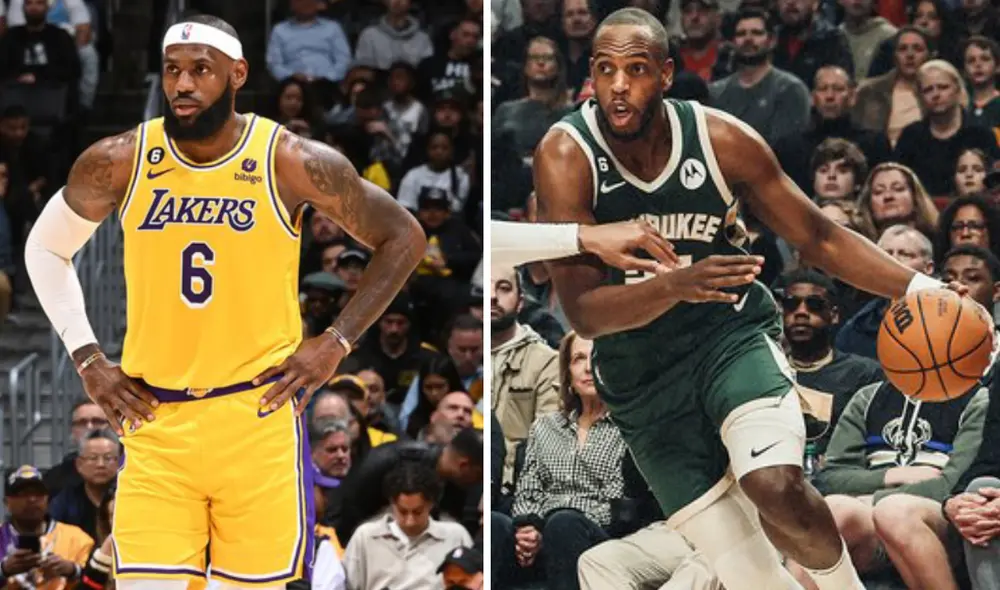 Los Angeles Lakers perdieron ante Milwaukee Bucks en el Cripto.com Arena. Foto: composición GLR Los Angeles Lakers perdieron ante Milwaukee Bucks en el Cripto.com Arena. Foto: composición GLR