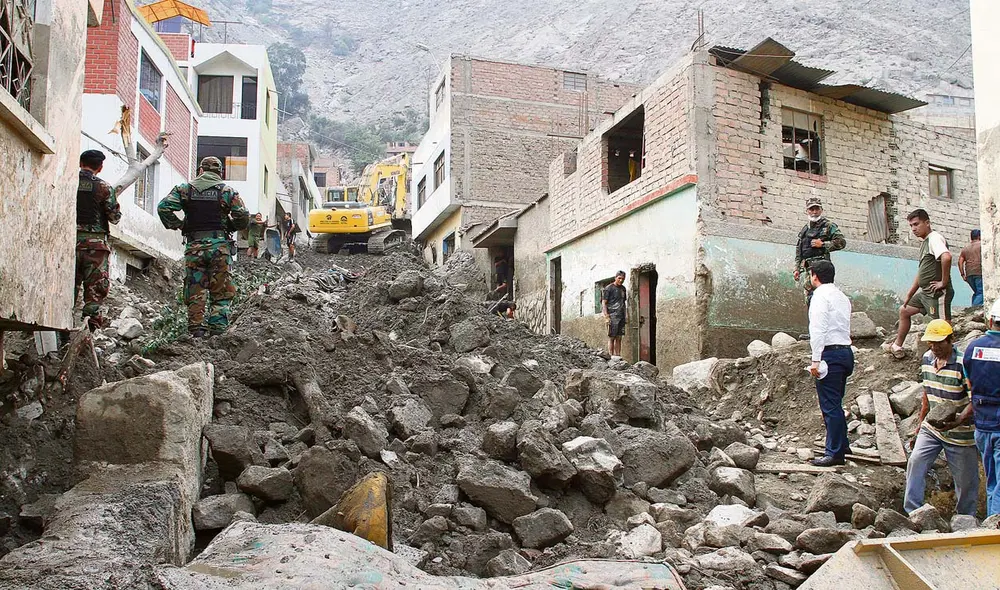 Deslizamientos. La activación de quebradas puede dejar muertos y heridos si hay población asentada en estos lugares. Foto: difusión