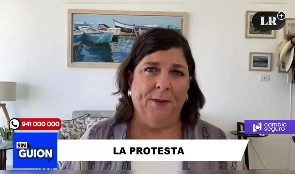 Rosa María Palacios en "Sin Guion". Foto: captura/LR+ Rosa María Palacios en "Sin Guion". Foto: captura/LR+