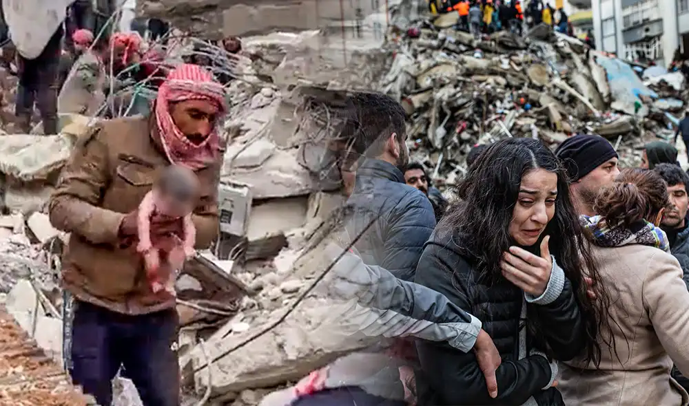 El terremoto en Turquía y Siria deja al menos 22.700 muertos. Foto: composición LR/eldoce/captura/AFP El terremoto en Turquía y Siria deja al menos 22.700 muertos. Foto: composición LR/eldoce/captura/AFP