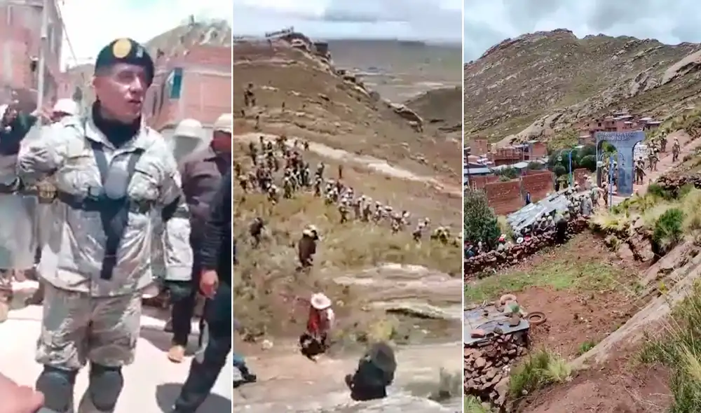 Militares tuvieron que retroceder luego del rechazo de los ciudadanos en Puno. Foto: composición Jazmín Ceras LR Militares tuvieron que retroceder luego del rechazo de los ciudadanos en Puno. Foto: composición Jazmín Ceras LR
