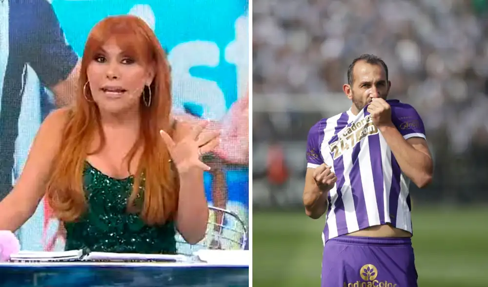 Magaly elogia a Hernán Barcos y lo califica de ejemplo a seguir. Foto: composición LR/captura de ATV/Andina