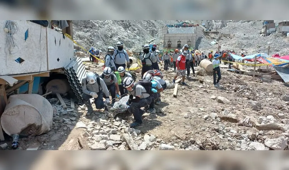 Trabajos. Rescatistas localizaron nuevas víctimas en lodo. Foto: Difusión. Trabajos. Rescatistas localizaron nuevas víctimas en lodo. Foto: Difusión.