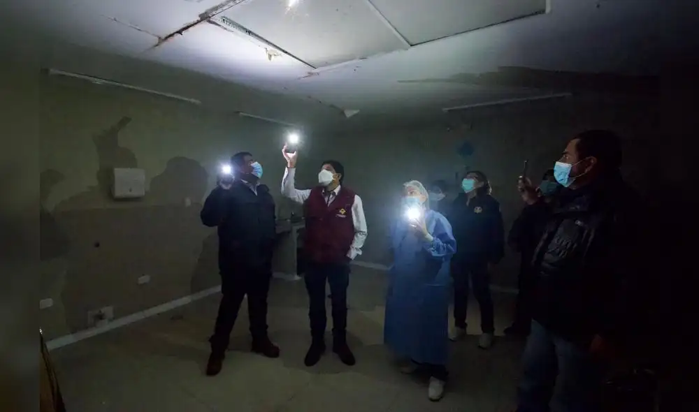 Estado.  EL 100% de ambientes del hospital con filtraciones. Foto: Difusión.