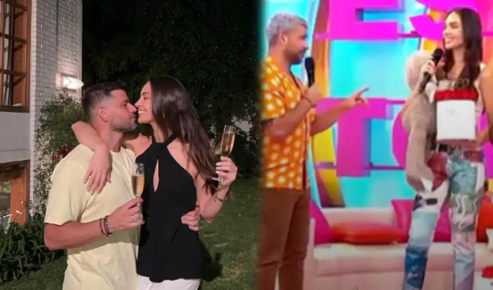 Yaco sorprende a Natalie con una tierna sorpresa. Foto: Composición LR/ Captura instagram de Yaco Eskenazi / Captura América TV