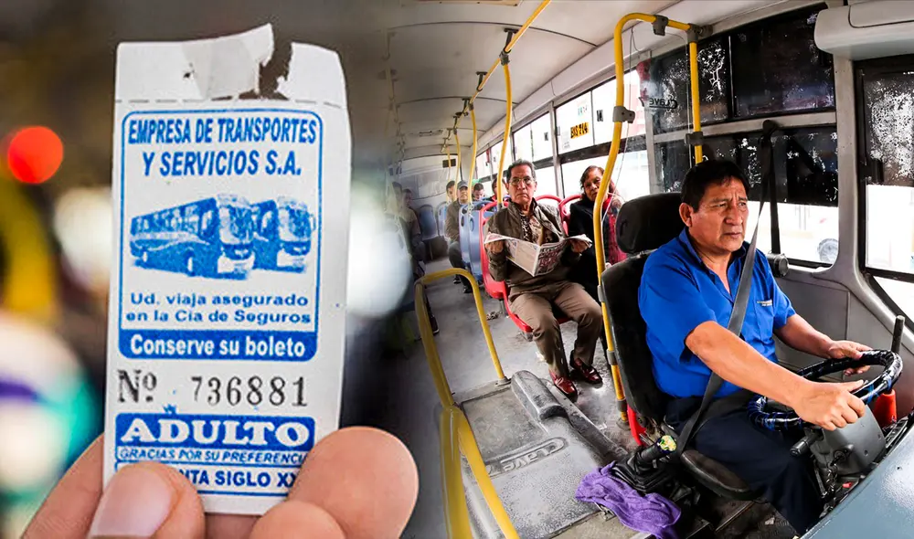 El boleto es un comprobante entregado por un medio de transporte urbano. Foto: composición LR/Andina El boleto es un comprobante entregado por un medio de transporte urbano. Foto: composición LR/Andina