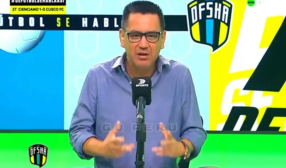 Daniel Kanashiro arremetió contra Cienciano. Foto: captura/DirecTV Daniel Kanashiro arremetió contra Cienciano. Foto: captura/DirecTV