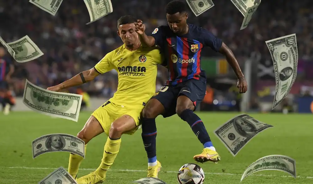 Barcelona y Villarreal se enfrentan en El Madrigal. Foto: composición/AFP Barcelona y Villarreal se enfrentan en El Madrigal. Foto: composición/AFP