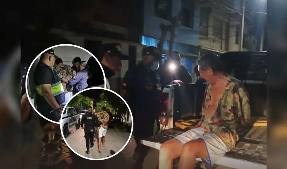 El detenido fue trasladado hacía la dependencia policial de Los Algarrobos. Foto: Municipalidad de Piura