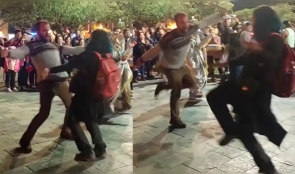 Visitante se robó el show la noche de carnaval. Foto: captura de Tal Cual TV y Video: Tal Cual TV