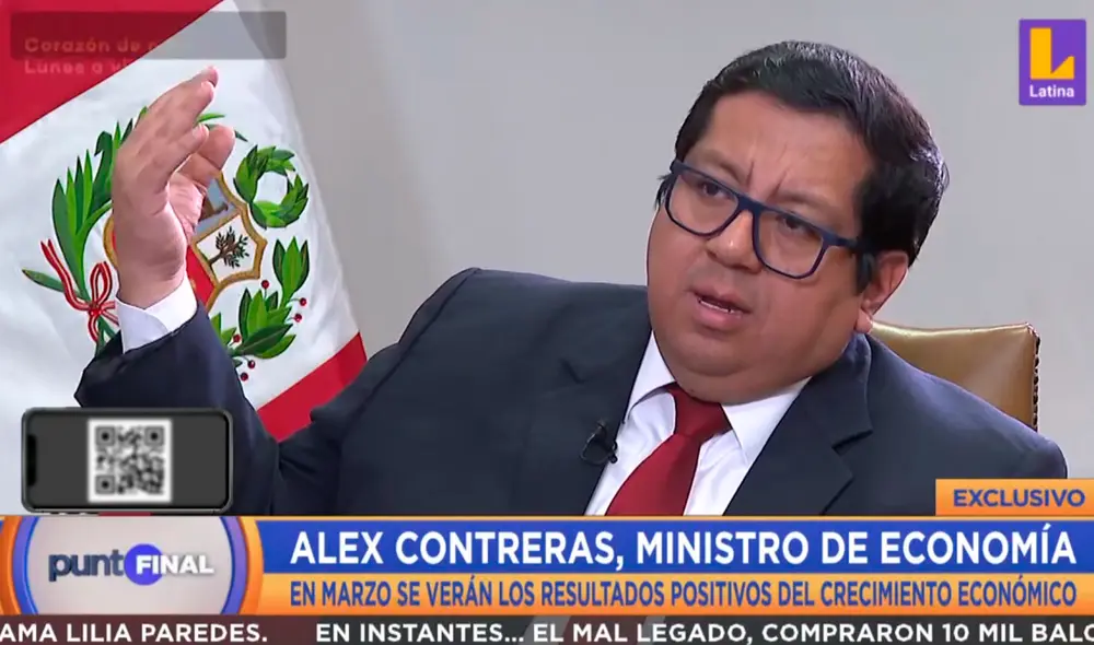 Alex Contreras, titular del Ministerio de Economía y Finanzas. Foto: Latina