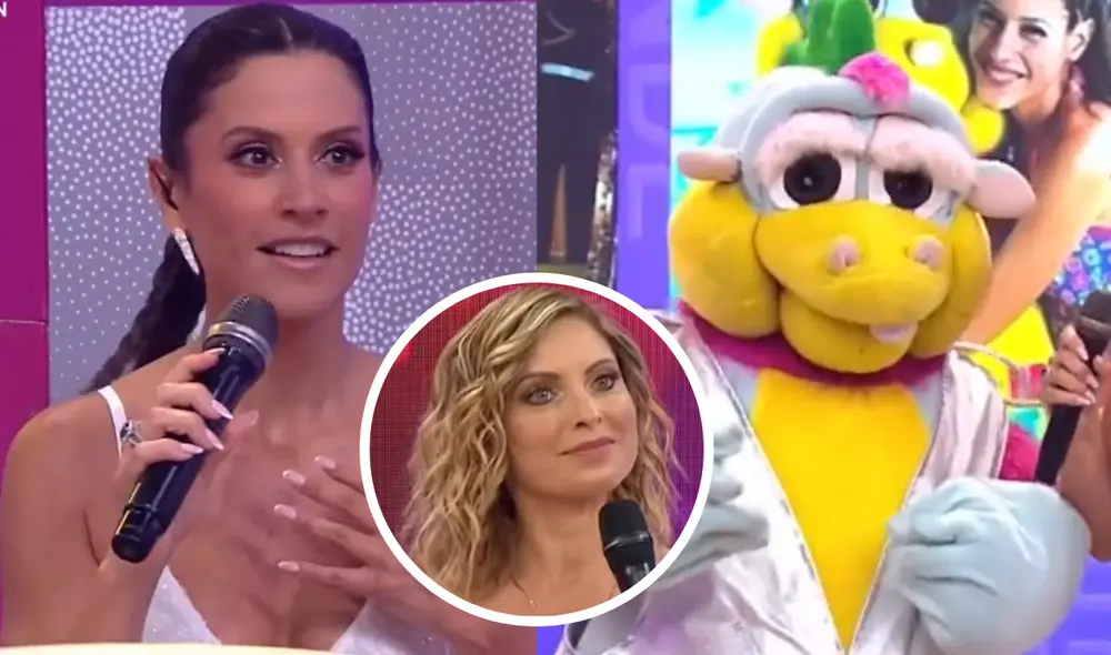 Karina Rivera fue mencionada por Timoteo en reencuentro con María Pía Copello. Foto: composición LR/ captura de América TV