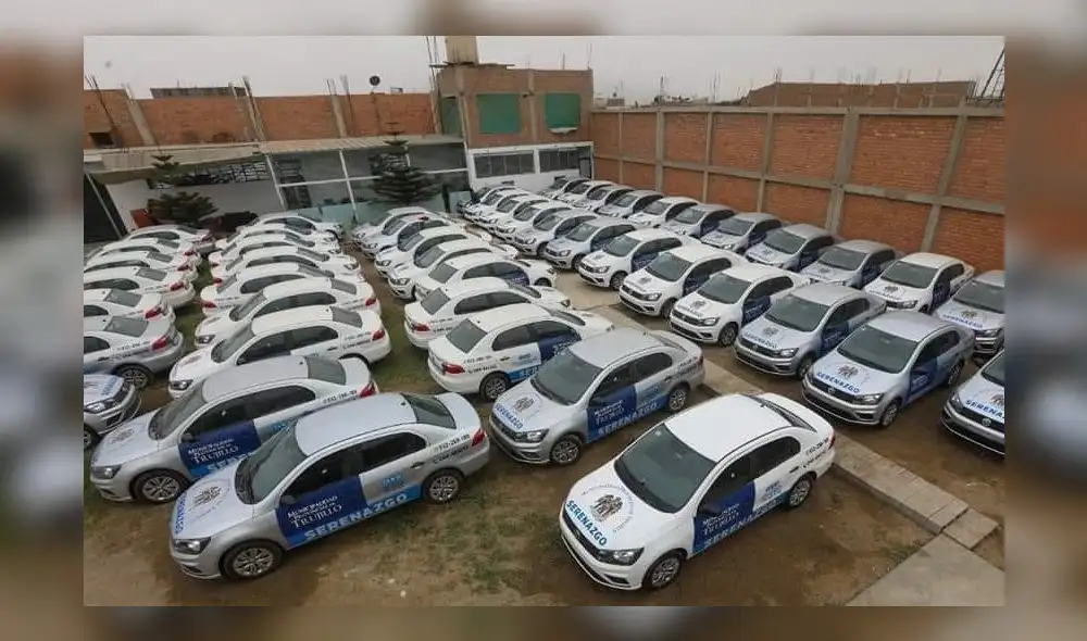 Patrulleros ediles permanecen guardados en la base de Seguridad Ciudadana. Foto: Más TV Digital