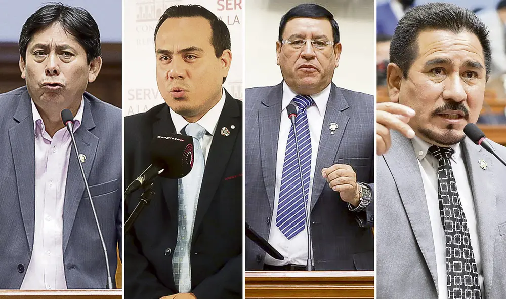 De ellos depende. Paul Gutiérrez (Bloque Magisterial), José Jerí (Somos Perú), Alejandro Soto (APP) y Jorge Marticorena (Perú Bicentenario). Foto: composición La República De ellos depende. Paul Gutiérrez (Bloque Magisterial), José Jerí (Somos Perú), Alejandro Soto (APP) y Jorge Marticorena (Perú Bicentenario). Foto: composición La República