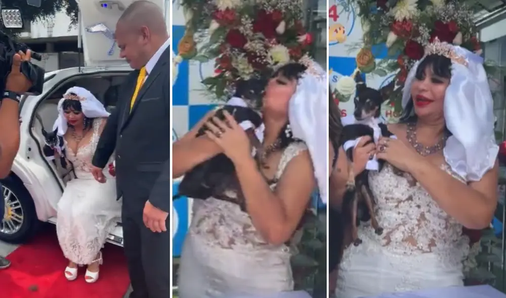 Susy Díaz contrajo matrimonio con su mascota. Foto: Captura Instagram Animal Surco