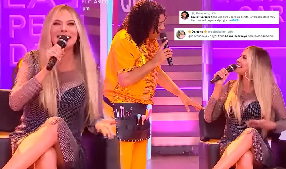 Laura Huarcayo podría ser la nueva conductora de "Mande quien mande". Foto: composición LR/América TV/Twitter