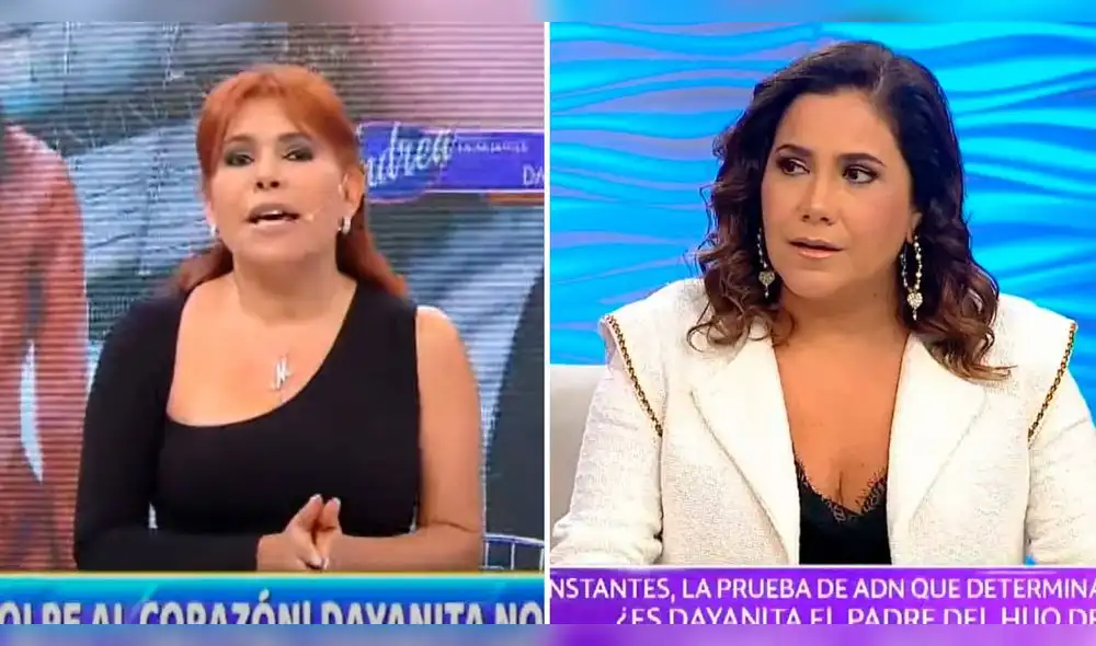 Magaly medina criticó a Andrea Llosa por invitar a John Kelvin. Foto: composiión LR/ captura ATV