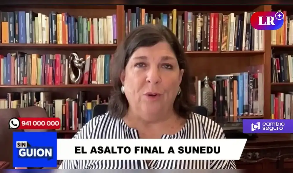 Rosa María Palacios en "Sin guion". Foto: captura LR+/Video: LR+ Rosa María Palacios en "Sin guion". Foto: captura LR+/Video: LR+