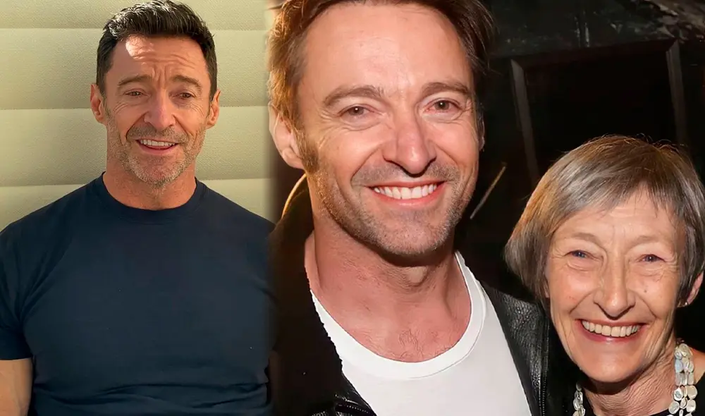 Hugh Jackman junto con su madre, Grace. Foto: composición LR/Instagram/Hugh Jackman