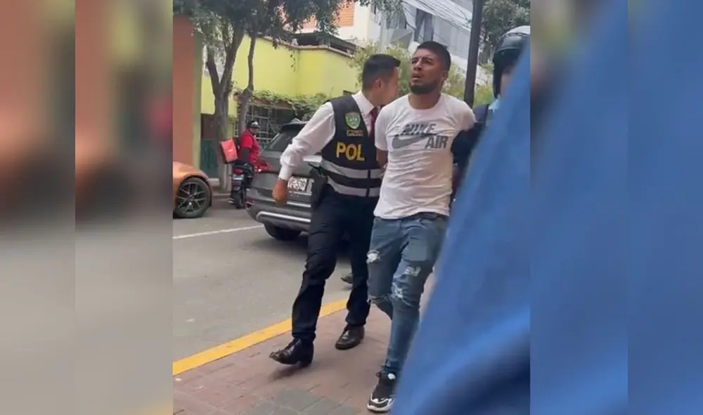 El hecho ocurrió en Miraflores. Foto: captura video difusión