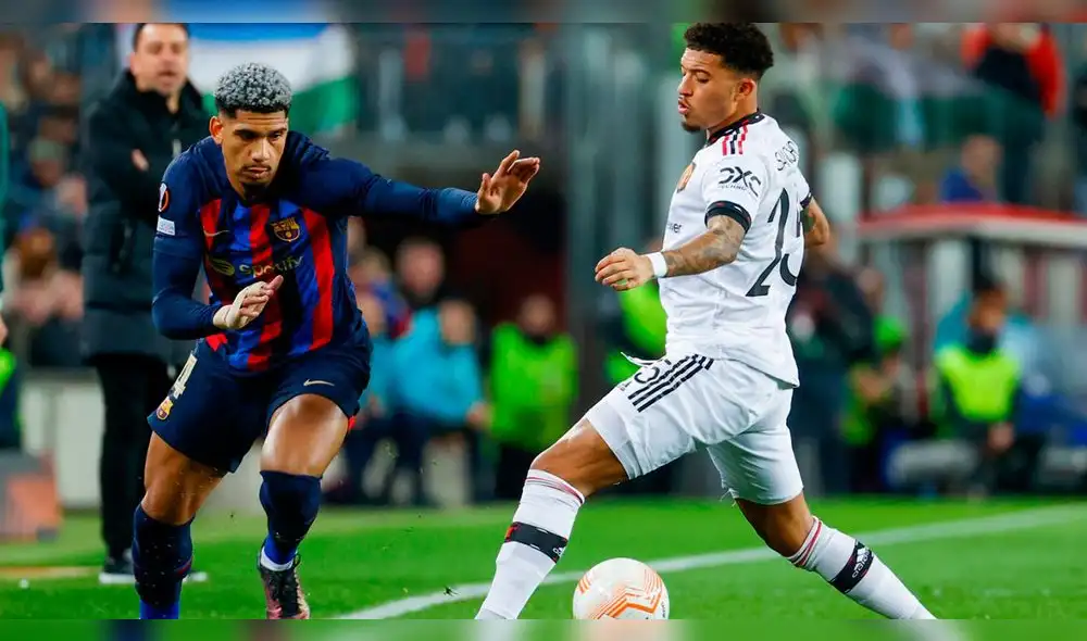 Barcelona enfrentó al Manchester United en el Spotify Camp Nou. Foto: EFE Barcelona enfrentó al Manchester United en el Spotify Camp Nou. Foto: EFE