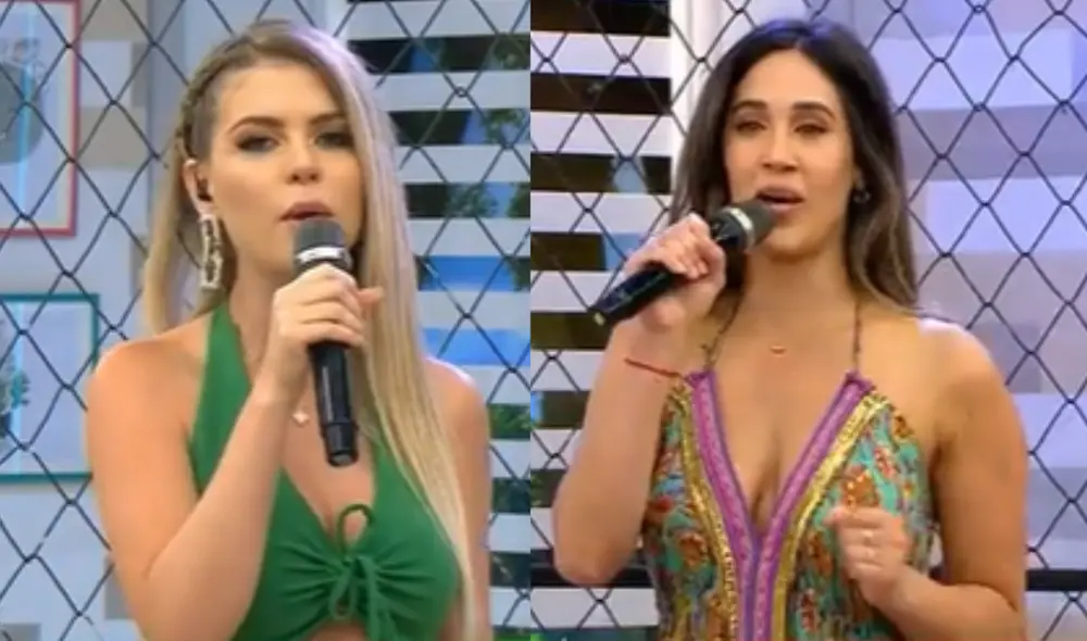 Brunella Horna no se achicó ante ataques de Tepha Loza. Foto: composición LR/captura de América TV