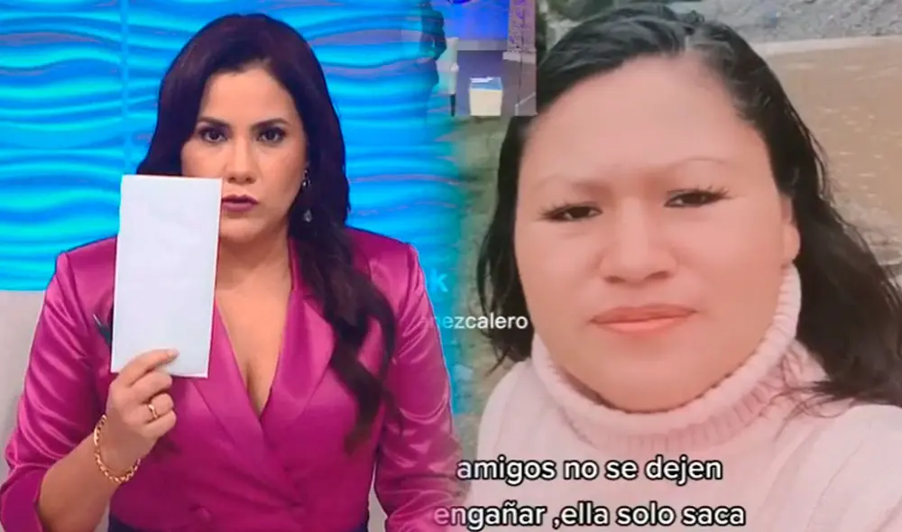 Mujer cuestiona credibilidad del espacio de TV "Andrea" y conductora sale a responder. Foto: composición LR/capturas de TikTok y ATV
