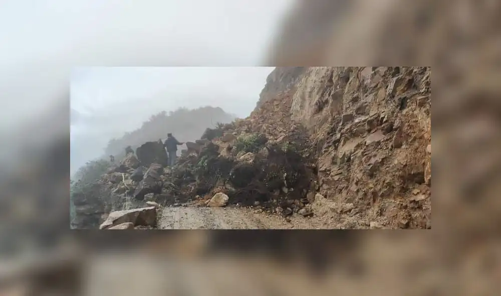 Lluvias ocasionan deslizamientos de tierra en carretera Canchaque-Huancabamba. Foto: William Tocto Lluvias ocasionan deslizamientos de tierra en carretera Canchaque-Huancabamba. Foto: William Tocto
