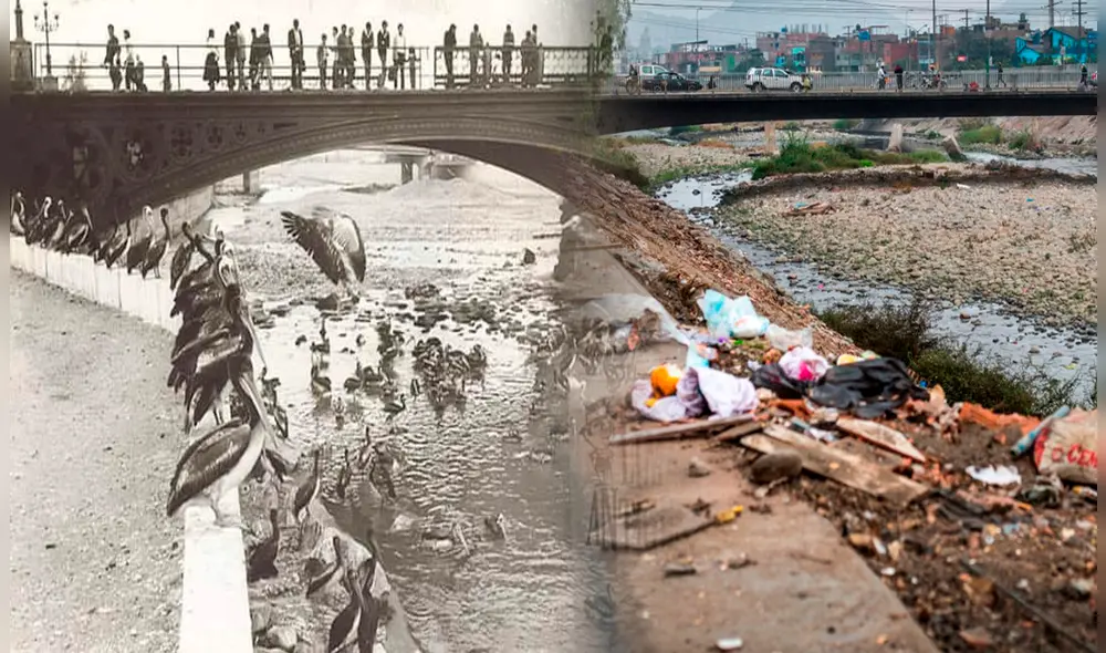 En los años 50, en el río Rímac se pescaban camarones y pescados, y ahora es uno de los más contaminados del Perú. Foto: Lima Antigua/ Jhon Reyes/ La República En los años 50, en el río Rímac se pescaban camarones y pescados, y ahora es uno de los más contaminados del Perú. Foto: Lima Antigua/ Jhon Reyes/ La República