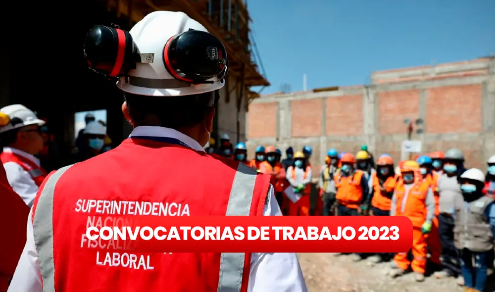 Convocatorias de trabajo 2023 en Sunafil: la entidad busca a asistentes y auxiliares. Foto: composición LR/Andina/MTPE Convocatorias de trabajo 2023 en Sunafil: la entidad busca a asistentes y auxiliares. Foto: composición LR/Andina/MTPE