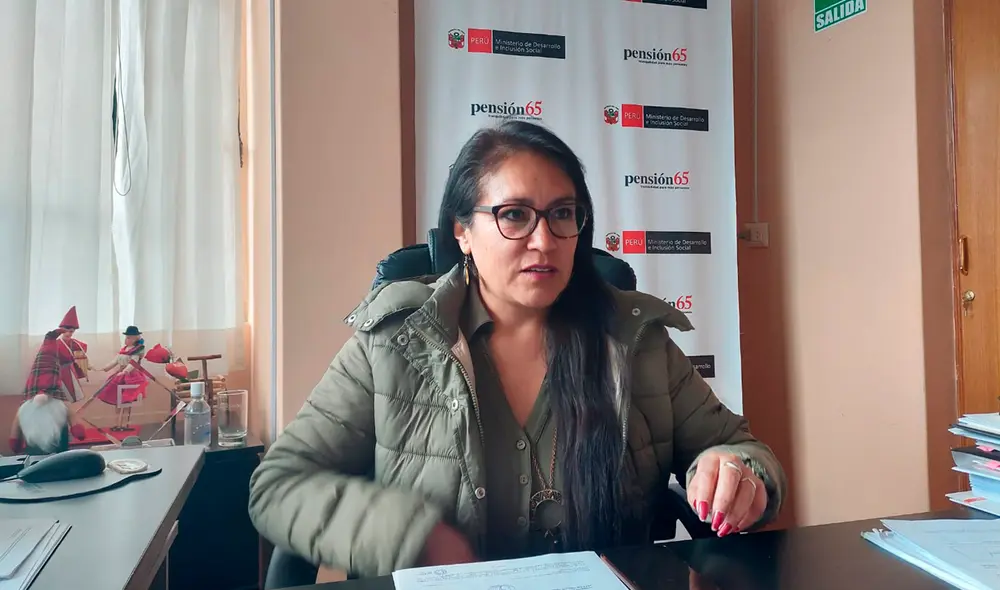 Janneth Capacoila Grimaldos es la jefa del programa Pensión 65. Foto: Liubomir Fernández /URPI-LR Janneth Capacoila Grimaldos es la jefa del programa Pensión 65. Foto: Liubomir Fernández /URPI-LR