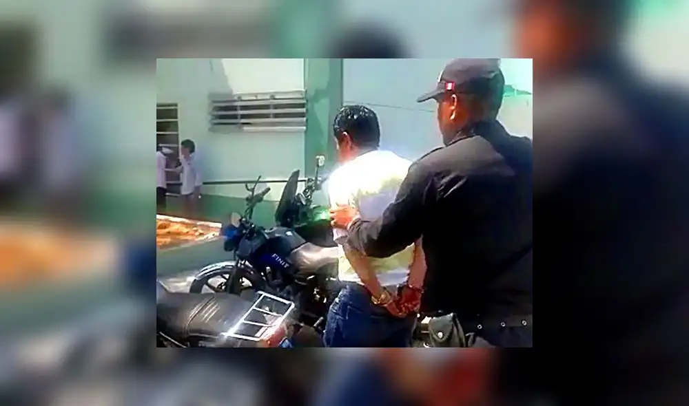 Detenido fue conducido a Comisaría El Alambre. Foto: Serenazgo de Trujillo Detenido fue conducido a Comisaría El Alambre. Foto: Serenazgo de Trujillo