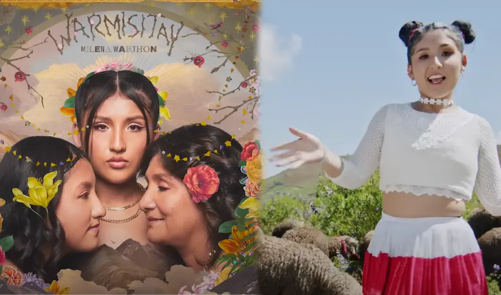 Milena Warthon revela en quién está inspirada su canción "Warmisitay". Foto: Composición LR/ Captura Youtube Milena Warthon
