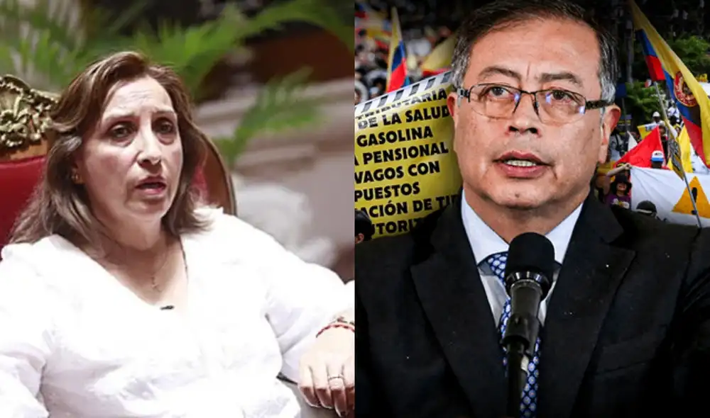 Gustavo Petro viene cuestionando el Gobierno de Dina Boluarte por las protestas en el país. Foto: composición Presidencia/LR Gustavo Petro viene cuestionando el Gobierno de Dina Boluarte por las protestas en el país. Foto: composición Presidencia/LR