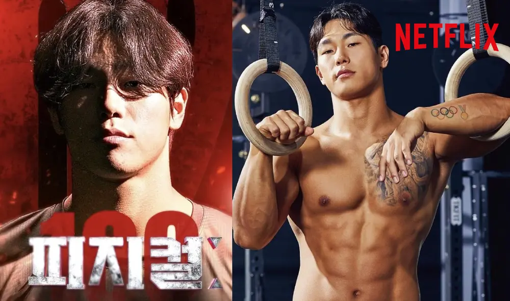 Solo cinco de 100 participantes llegarán a la final de "Habilidad física: 100". Uno de ellos podría ser Yun Sung Bin, ganador de oro olímpico por skeleton. Foto: composición LR/Netflix