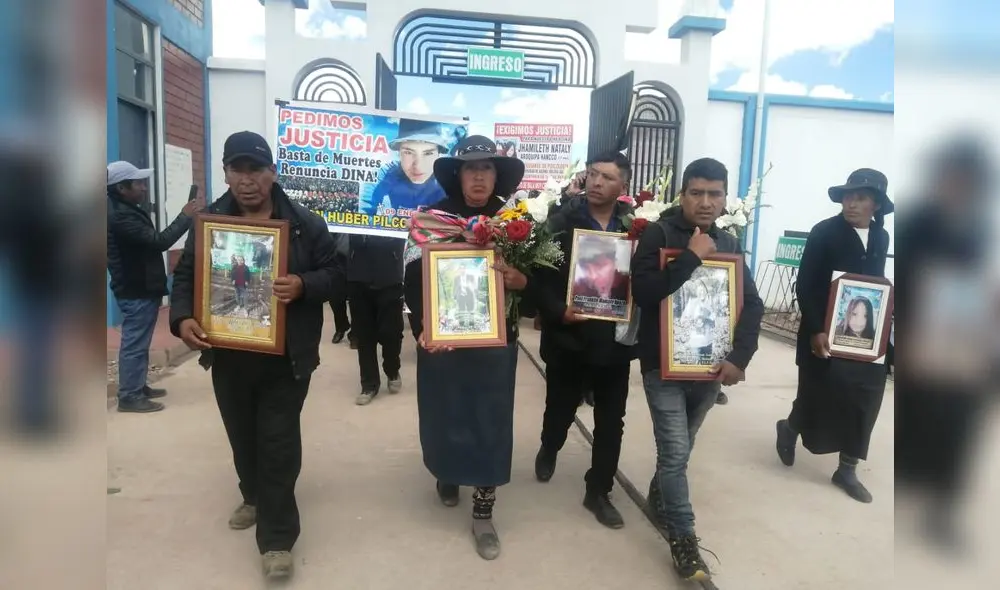 Protestas. Son 18 muertes y cuyos deudos piden justicia. Foto: La República.
