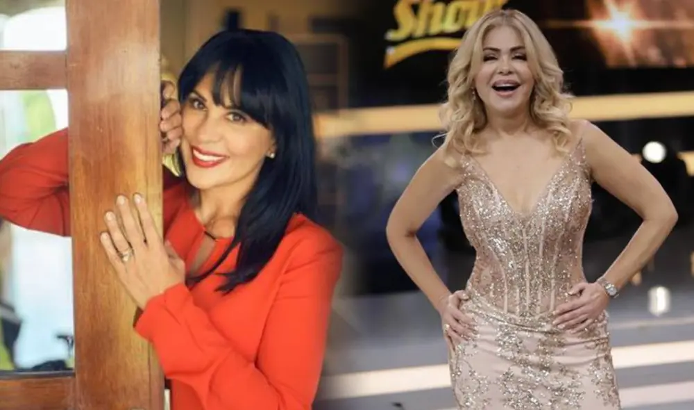 Lorena Caravedo aceptó el reto como conductora del magacín "Hola Perú" de señal abierta. Foto: composición LR/Lorena Caravedo/Gisela Valcárcel/Instagram