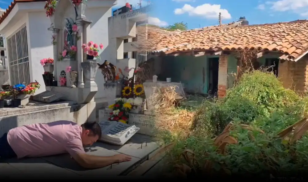 Ángel vivió por más de 2 décadas en Estados Unidos y cuando regresó para ver a sus abuelos ya habían fallecido. Foto: angel_alcant/TikTok