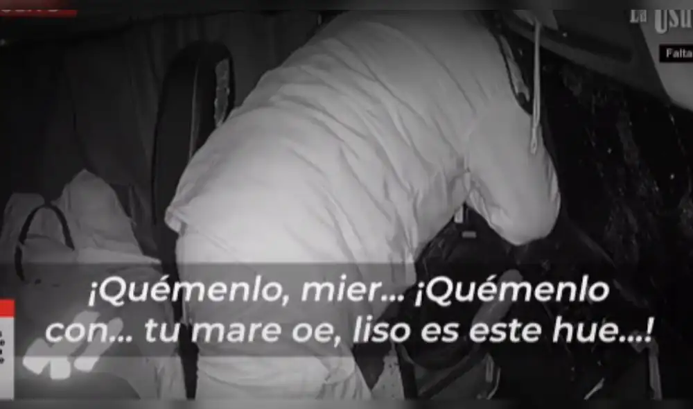Bloqueo de carreteras: vándalos amenazaron con quemar vivo a conductor. Foto: captura de "Cuarto poder" - Video: "Cuarto poder" Bloqueo de carreteras: vándalos amenazaron con quemar vivo a conductor. Foto: captura de "Cuarto poder" - Video: "Cuarto poder"