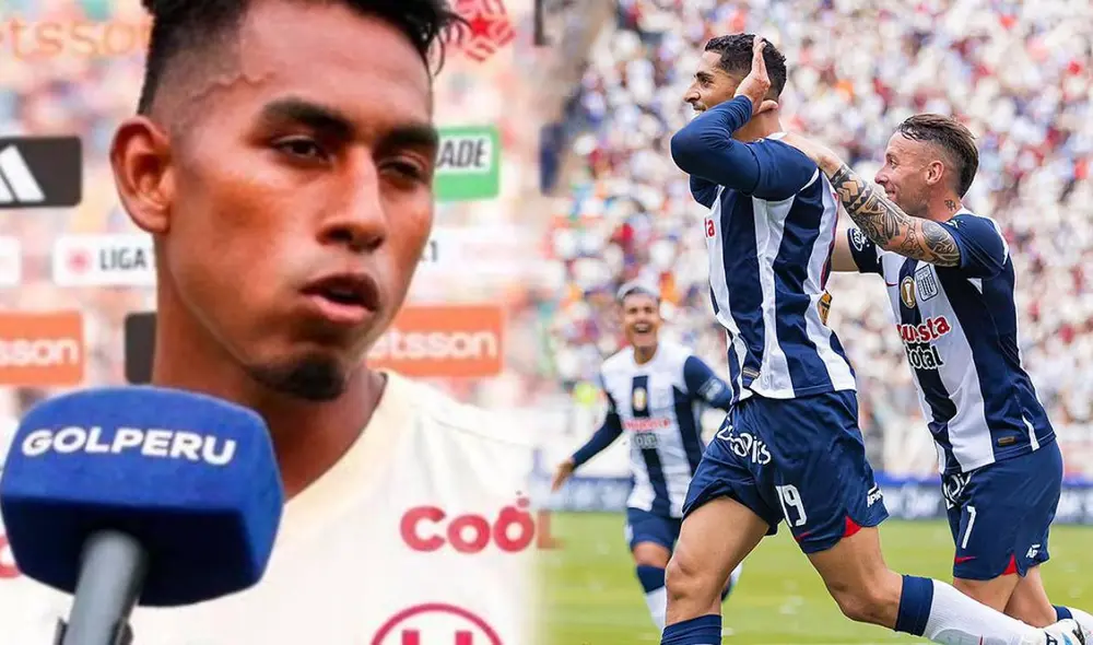 Piero Guzman fue titular en la zaga central de Universitario ante Alianza Lima. Foto: composición GLR/GolPerú/Alianza